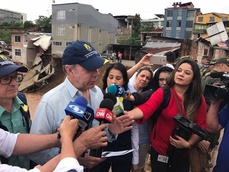 Una avalancha en Colombia deja decenas de muertos