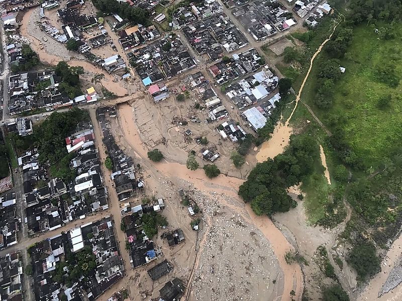 Una avalancha en Colombia deja decenas de muertos