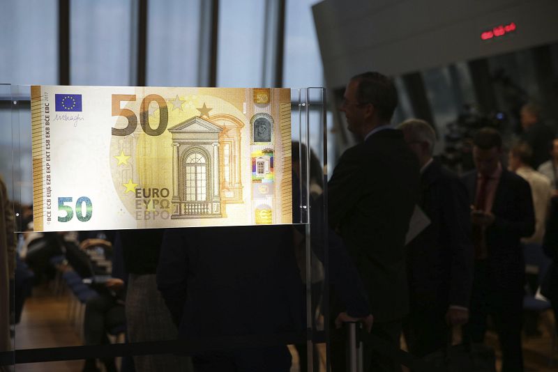 El nuevo billete, presentado en Fránkfort