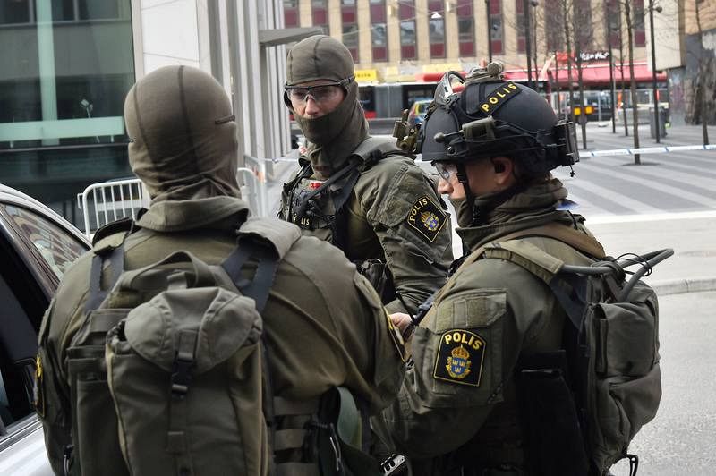  Un camión atropella a varios viandantes en Estocolmo