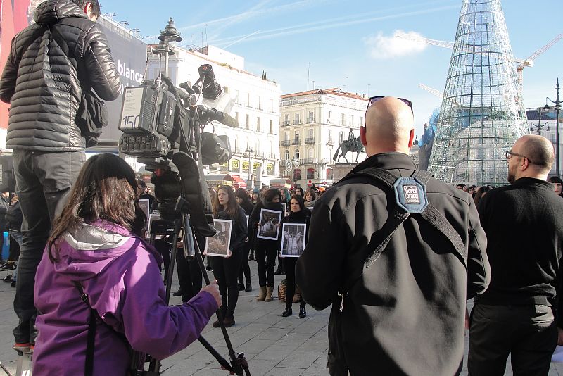 Día de los derechos de los animales en la Puerta del Sol de Madrid