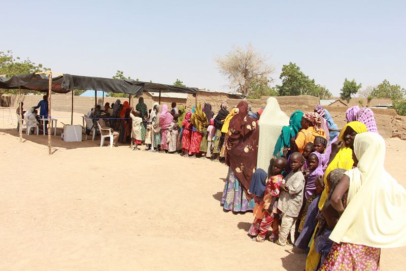 Las autoridades locales estiman que más de 42.000 personas viven en la localidad entre desplazados, retornados y miembros de la comunidad que no huyeron cuando Boko Haram atacó la ciudad. Desde enero, han llegado a Pulka 11.300 desplazados.