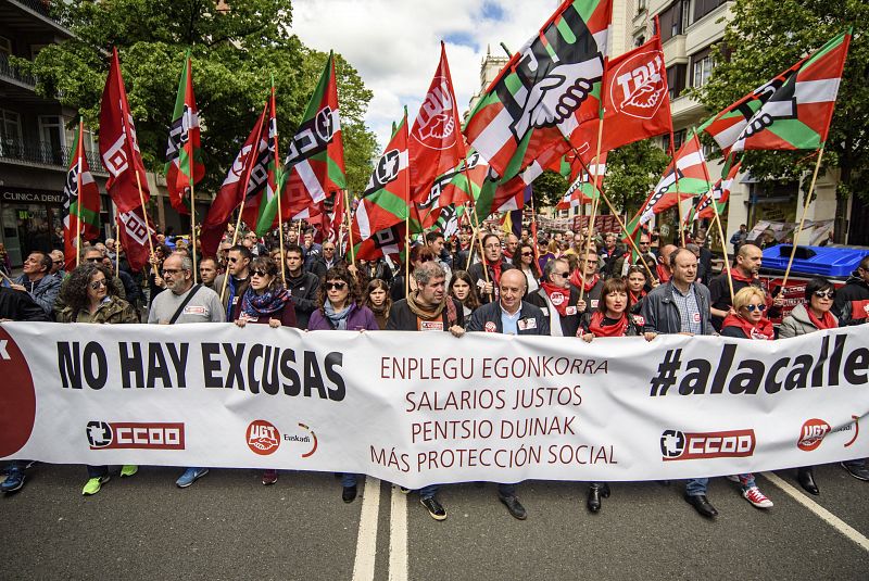 Manifestación del Primero de Mayo en Bilbao