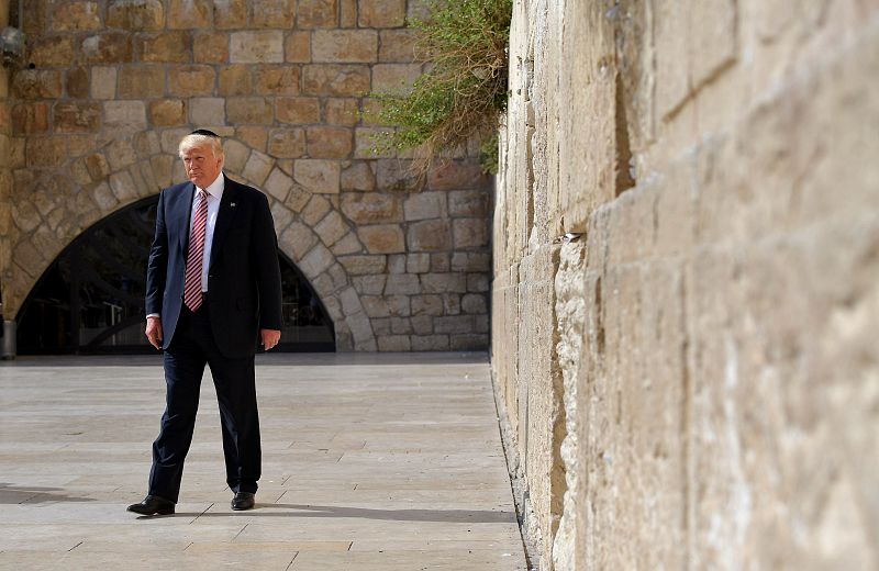 Trump ante el Muro de las Lamentaciones