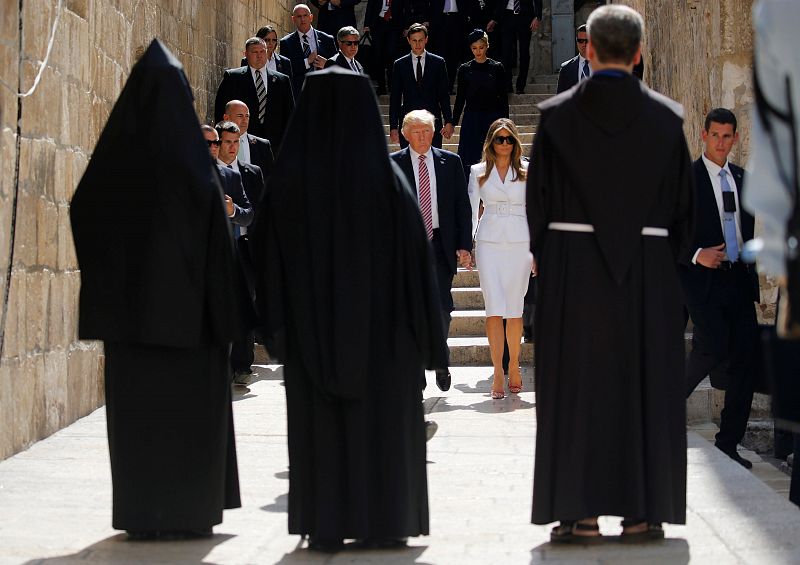 Trump en la Ciudad Vieja de Jerusalén