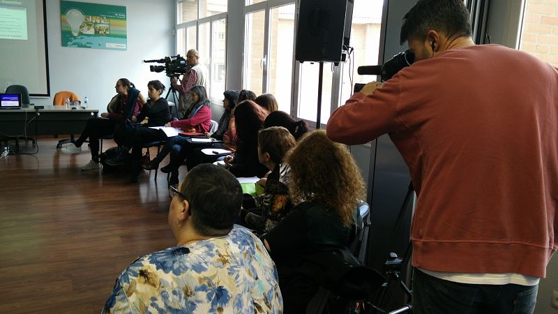 Grabando en el Centro Formación del  Profesorado de Gijón