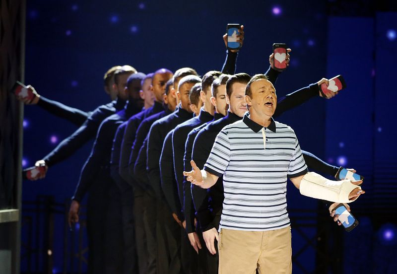 El actor Kevin Spacey durante la entrega de los 71º Premios Tony.