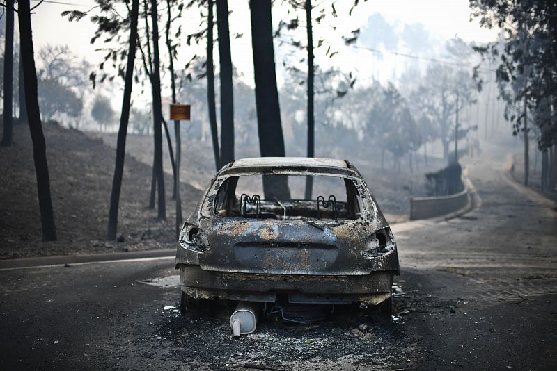 Un gran incendio asola el centro de Portugal