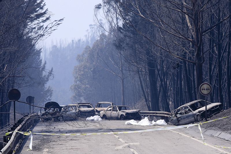 Forest fire in Pedrogao Grande, Portugal