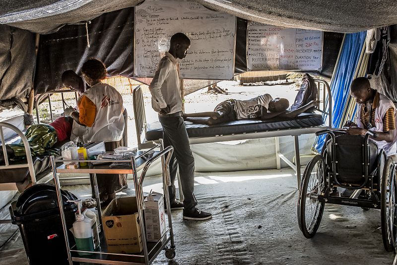 Clínica de MSF en Bidibidi