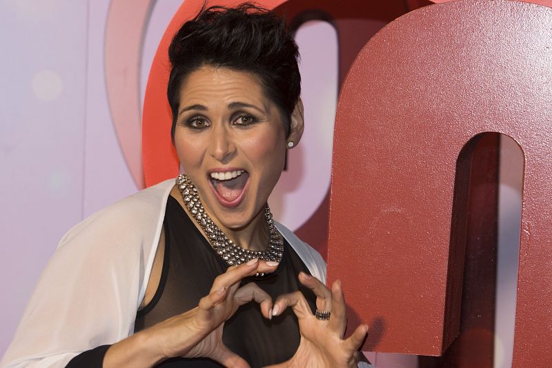 Rosa López durante la celebración del cumpleaños de 'Corazón'