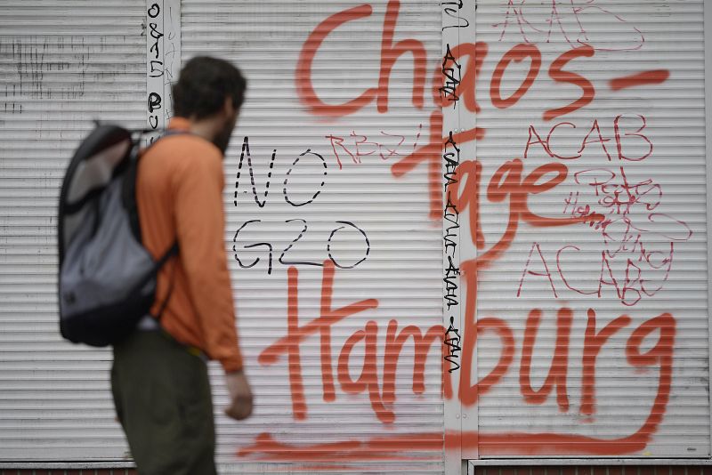 Pintadas contra los líderes mundiales