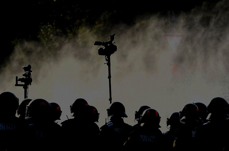 Enfrentamientos entre manifestantes y policía