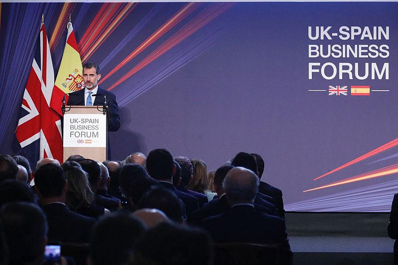 El rey Felipe VI preside el foro empresarial hispano-británico