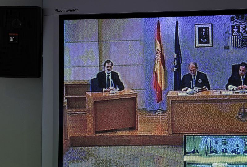 Rajoy realiza su declaración durante el juicio por el caso Gürtel