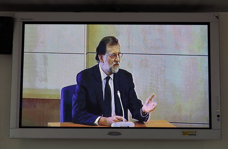 Rajoy durante su intervención en el juicio por el caso Gürtel