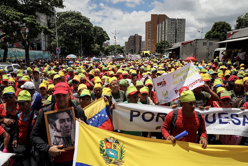Marcha a favor de la Asamblea Constituyente de Maduro