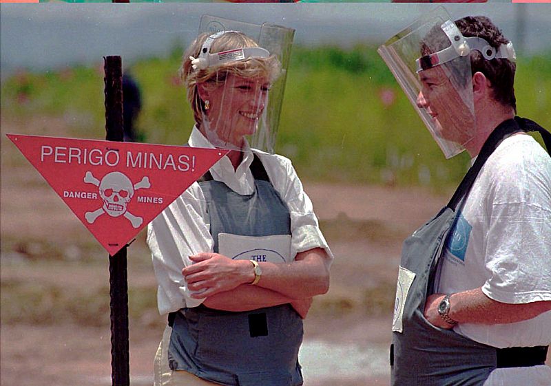 La princesa Diana hizo campaña contra las minas antipersona