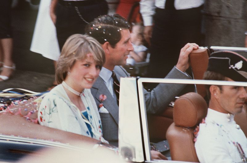El príncipe Carlos y Diana de Gales, en su paso por Gibraltar durante su luna de miel