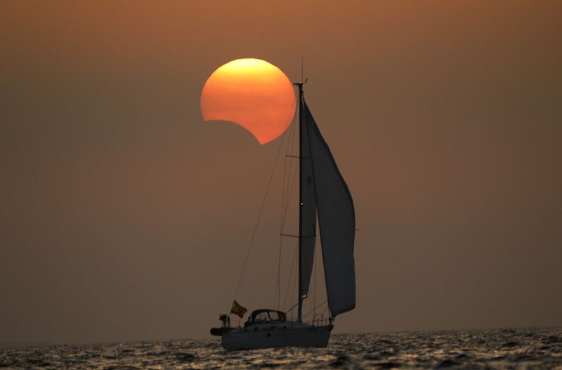 El eclipse solar en Galicia