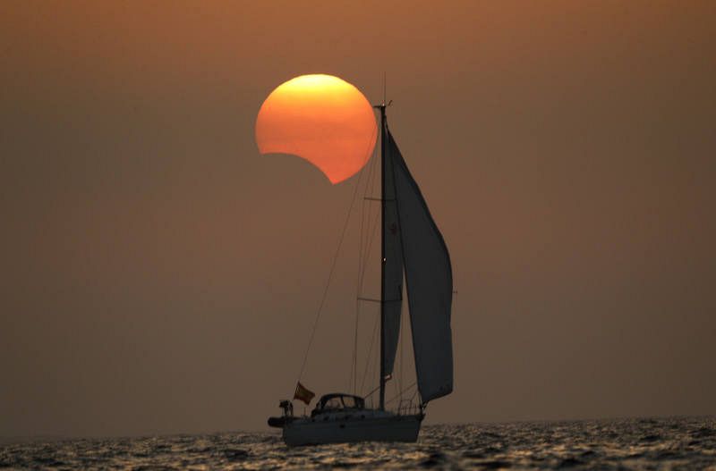 El eclipse solar en Galicia