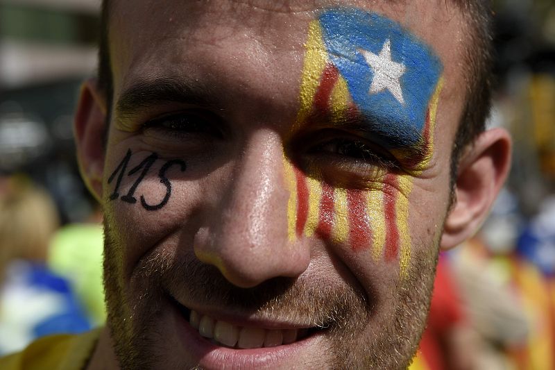 Banderas en el rostro