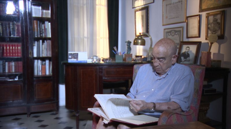 Armand de Fluvià en su casa de Barcelona