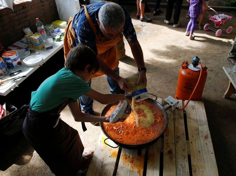 Fideuá para comer en el colegio