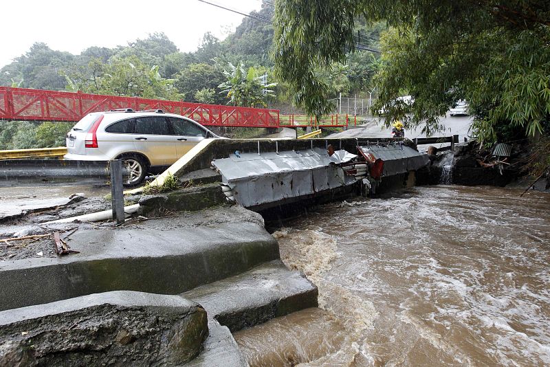 La tormenta Nate en Costa Rica