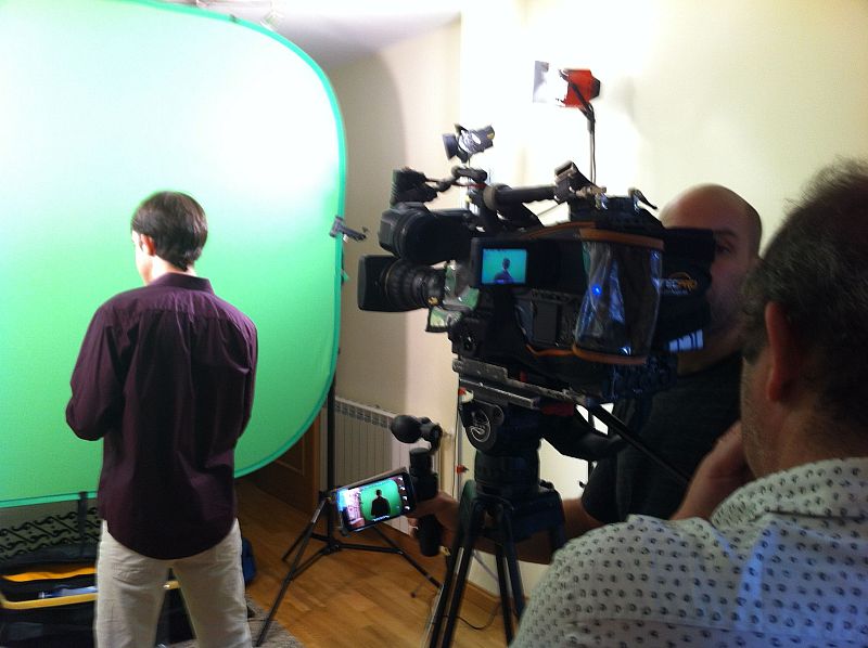 Grabando A MI MANERA en casa de Johann