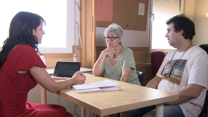 Preparando la entrevista con Araceli en la Asociación Asperger Madrid