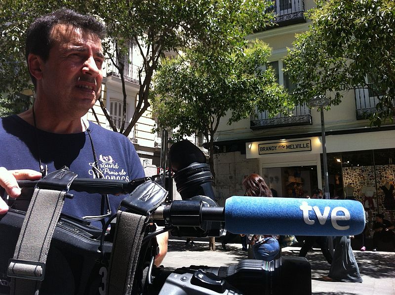 El realizador buscando motivos callejeros