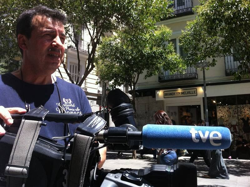 El realizador buscando motivos callejeros