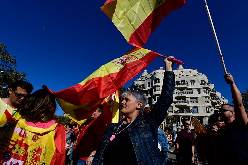 Manifestación por la unidad de España en Barcelona