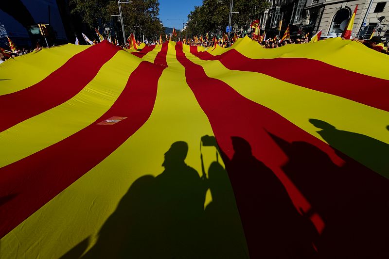 Manifestación por la unidad de España en Barcelona