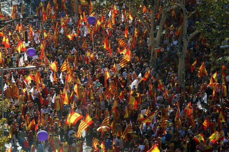 Manifestación por la unidad de España en Barcelona