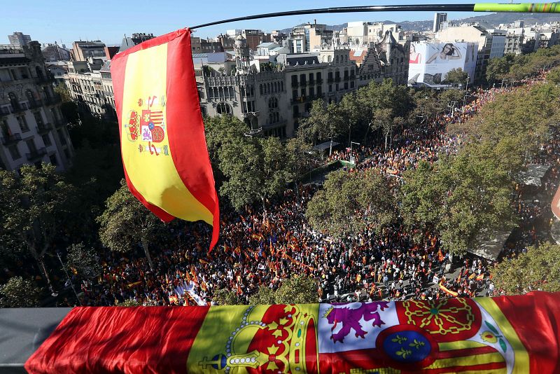 Manifestación por la unidad de España en Barcelona