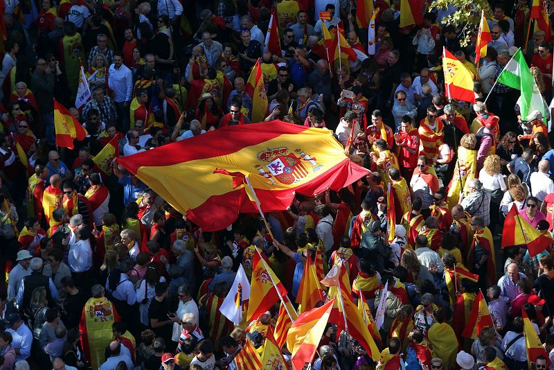 Manifestación por la unidad de España en Barcelona