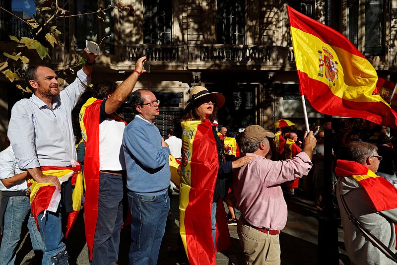 Manifestación por la unidad de España en Barcelona