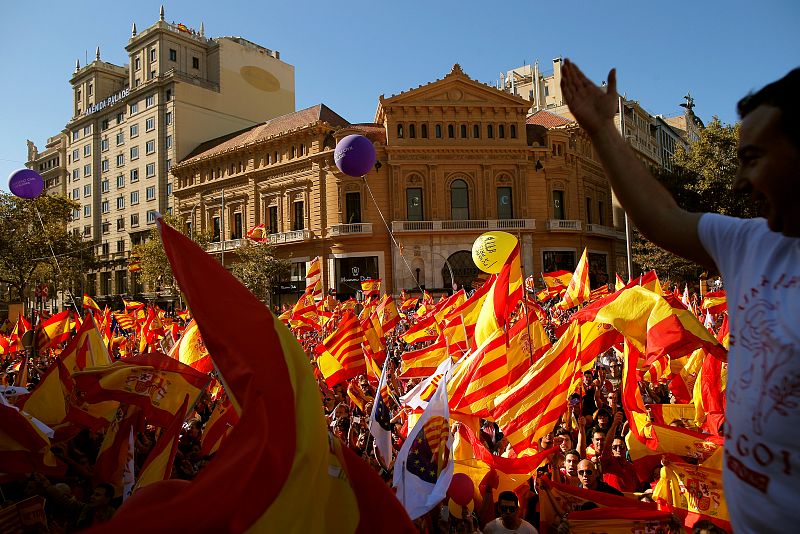 Manifestación por la unidad de España en Barcelona