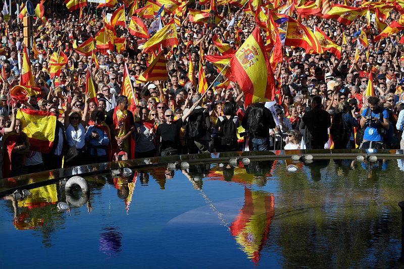 Manifestación por la unidad de España en Barcelona