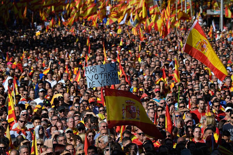 Manifestación por la unidad de España en Barcelona