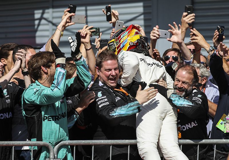 03/09/2017.-El piloto de Mercedes venció en el GP de Italia.