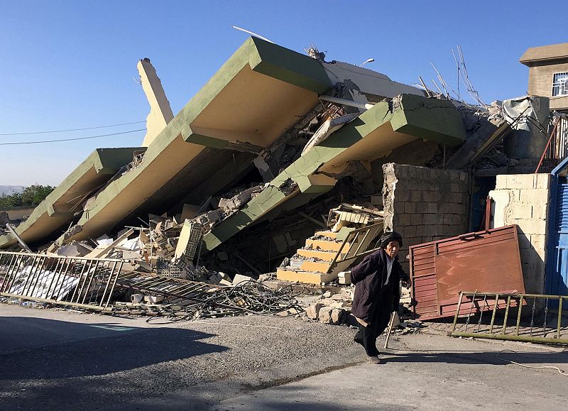 La ciudad de Darbandikhan es de las más afectadas por el terremoto en Irak