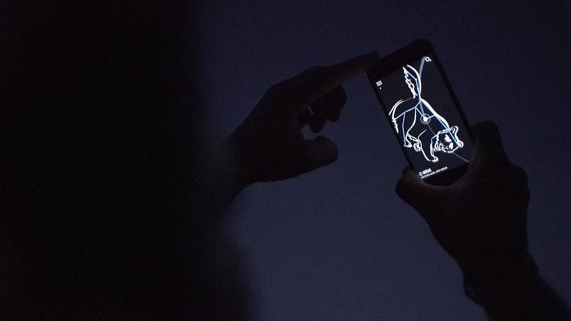 Una aplicación del móvil para identificar las constelaciones