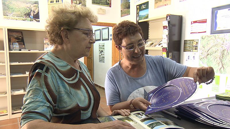 Pilar Alpuente, oficina de turismo de Manzanera