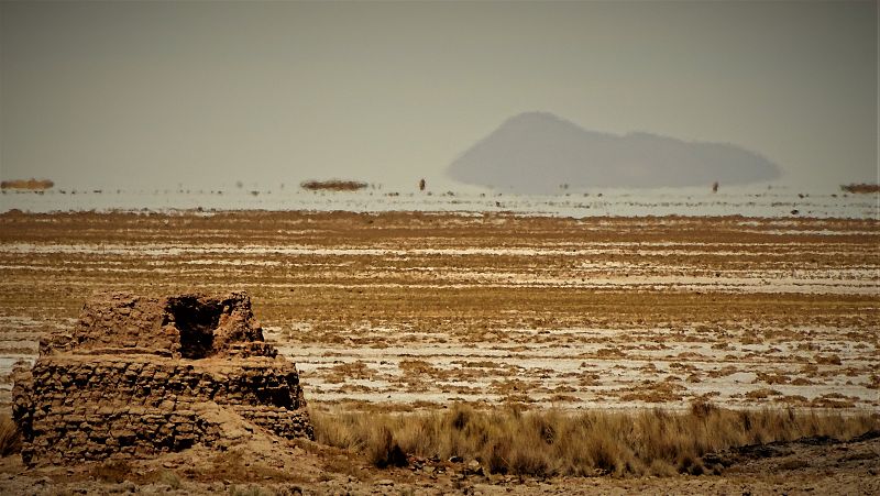 En lo blanco, ahí empezaba el lago
