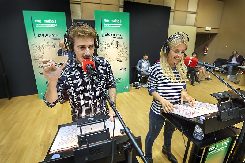 Víctor Clavijo y Cayetana Guillén Cuervo, en un momento del ensayo.