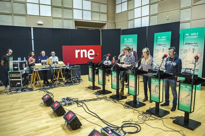 Otro momento del ensayo de 'Lorquiana'.
