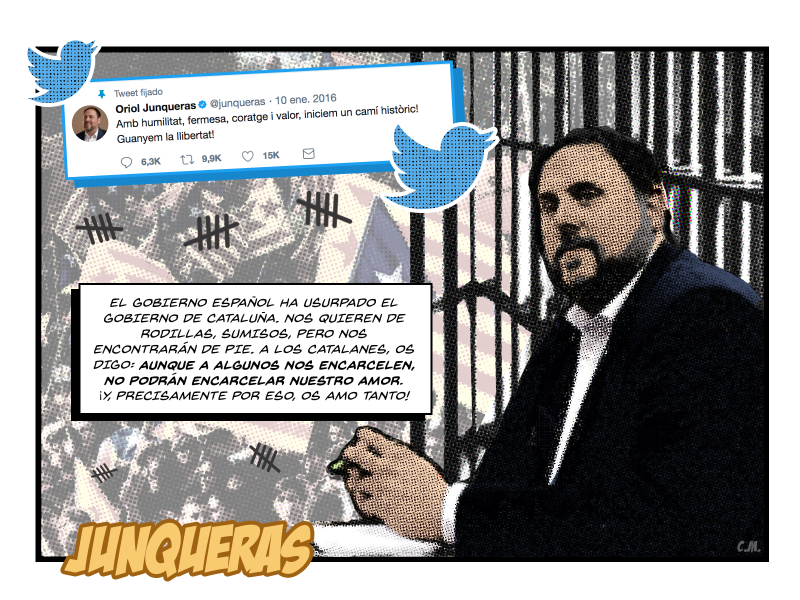 El cómic del 21-D | Junqueras, desde prisión